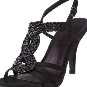 KC Kenneth Cole Reaction Known Mistake Satin Open Strappy Sandal
